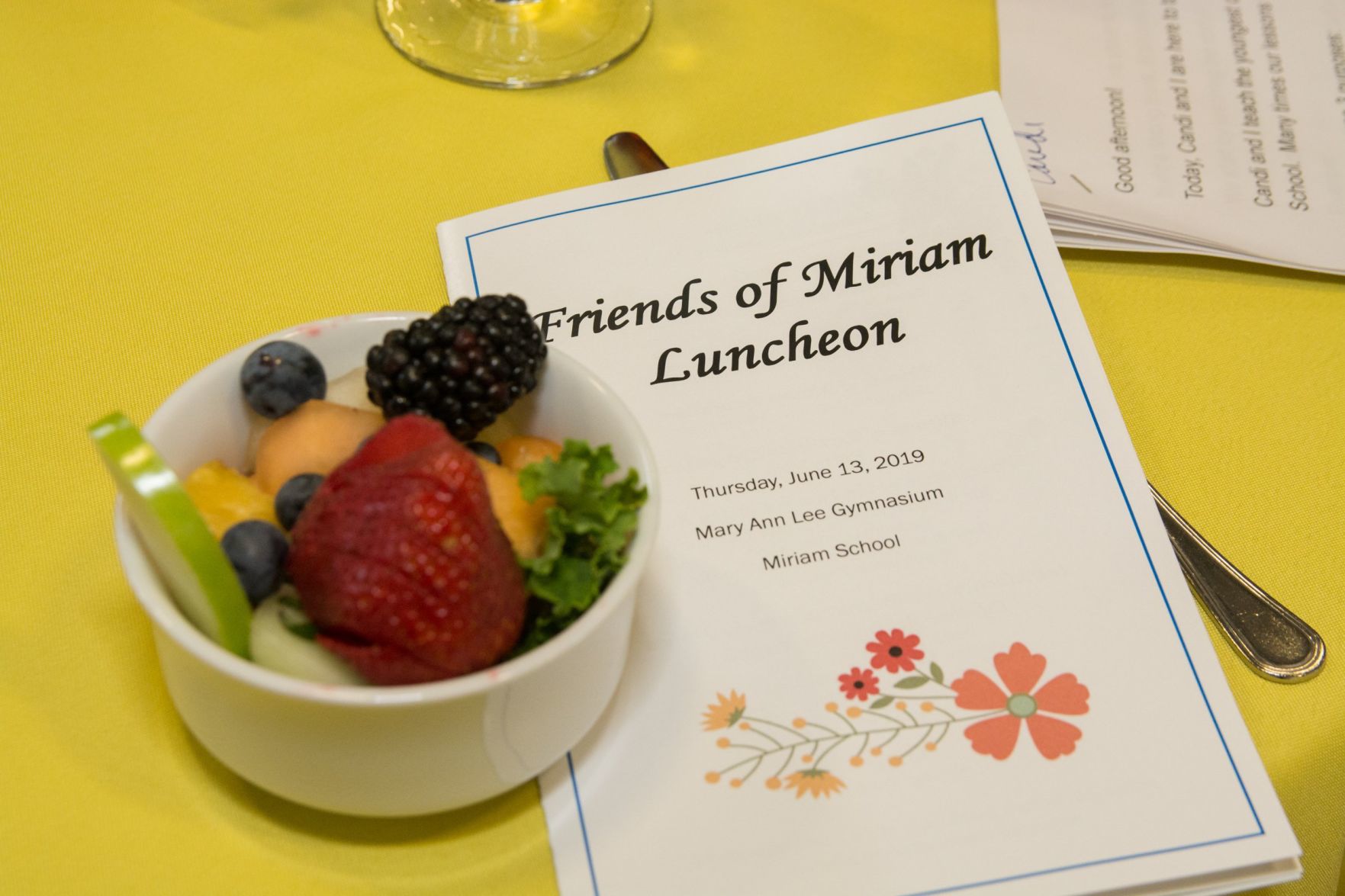 Friends of Miriam Luncheon event guide